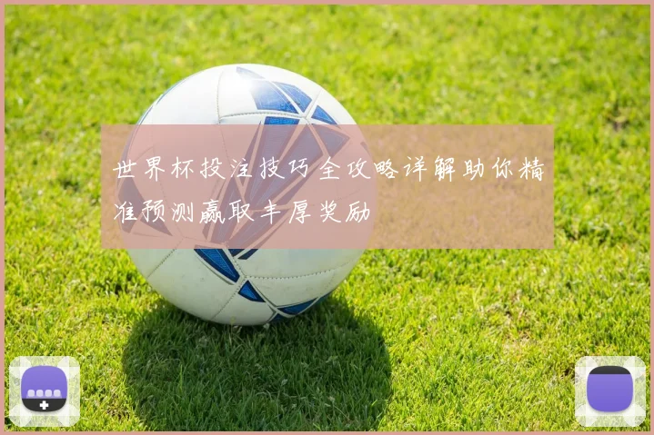 世界杯投注技巧全攻略详解助你精准预测赢取丰厚奖励